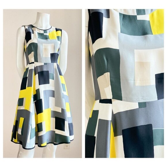 Kate Spade Dress in Loden Manhattan City Blocks As Seen On GLEE 4 - Picture 1 of 9